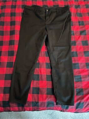 Design Lab Black Skinny Women's Pants
